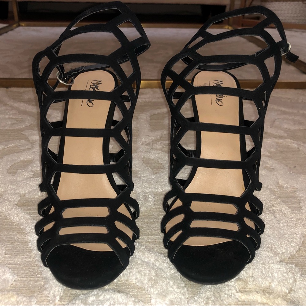 ❌SOLD❌ Mossimo black caged heels